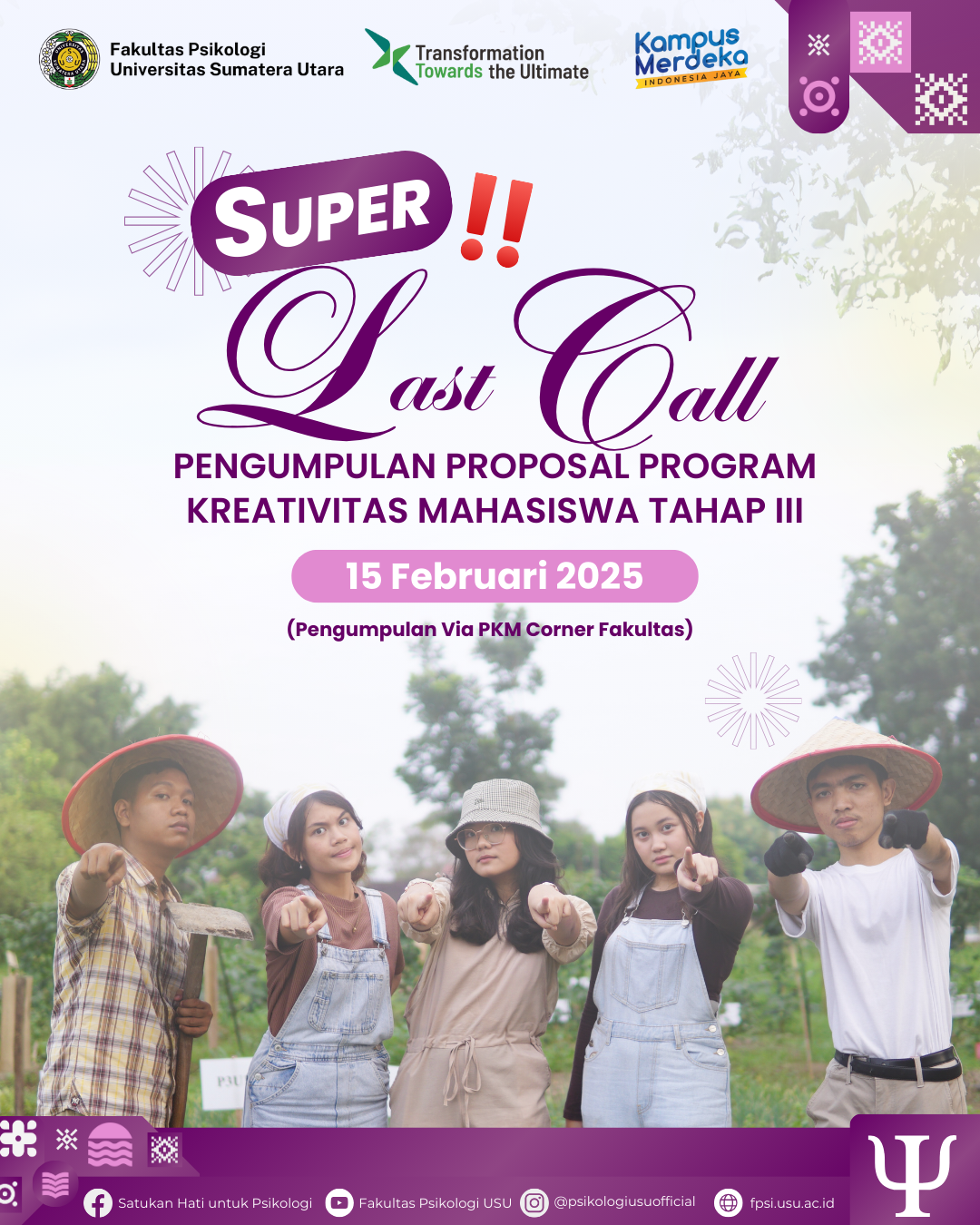 Last Call: Submission of Student Creativity Program (PKM) Proposals Phase III